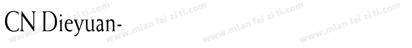 CN Dieyuan字体转换